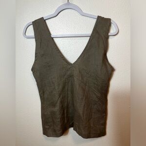 For Maisey. Australia 100% Linen Freya Tank in Clay Size XS